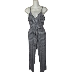 Acacia Swimwear Sz Small Striped 100% Silk Jumpsuit